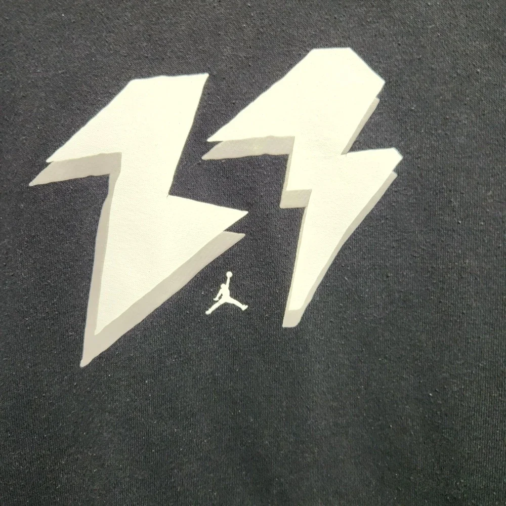 Jordan Flight MVP Fleece Pullover‎ Hoodie Mens Size Large Black